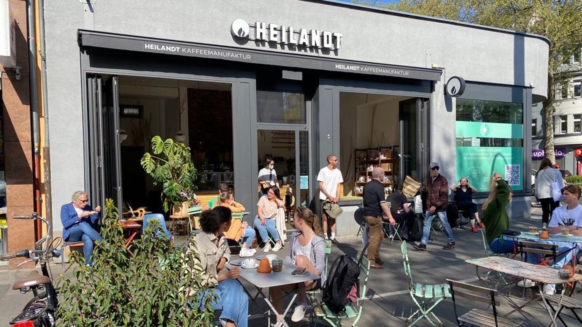 Das Heilandt Café mit seinem Außenbereich