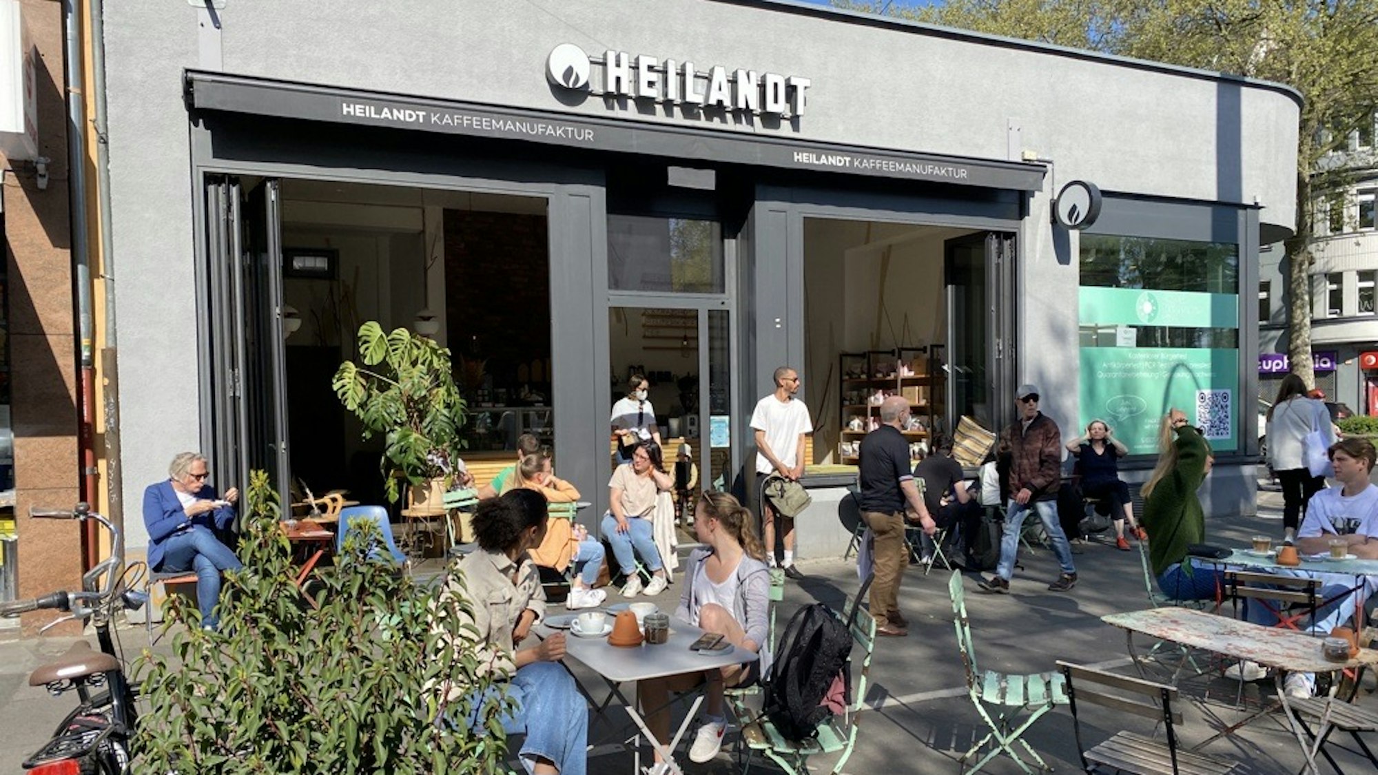 Das Heilandt Café mit seinem Außenbereich