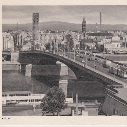 Deutzer Brücke_um 1950