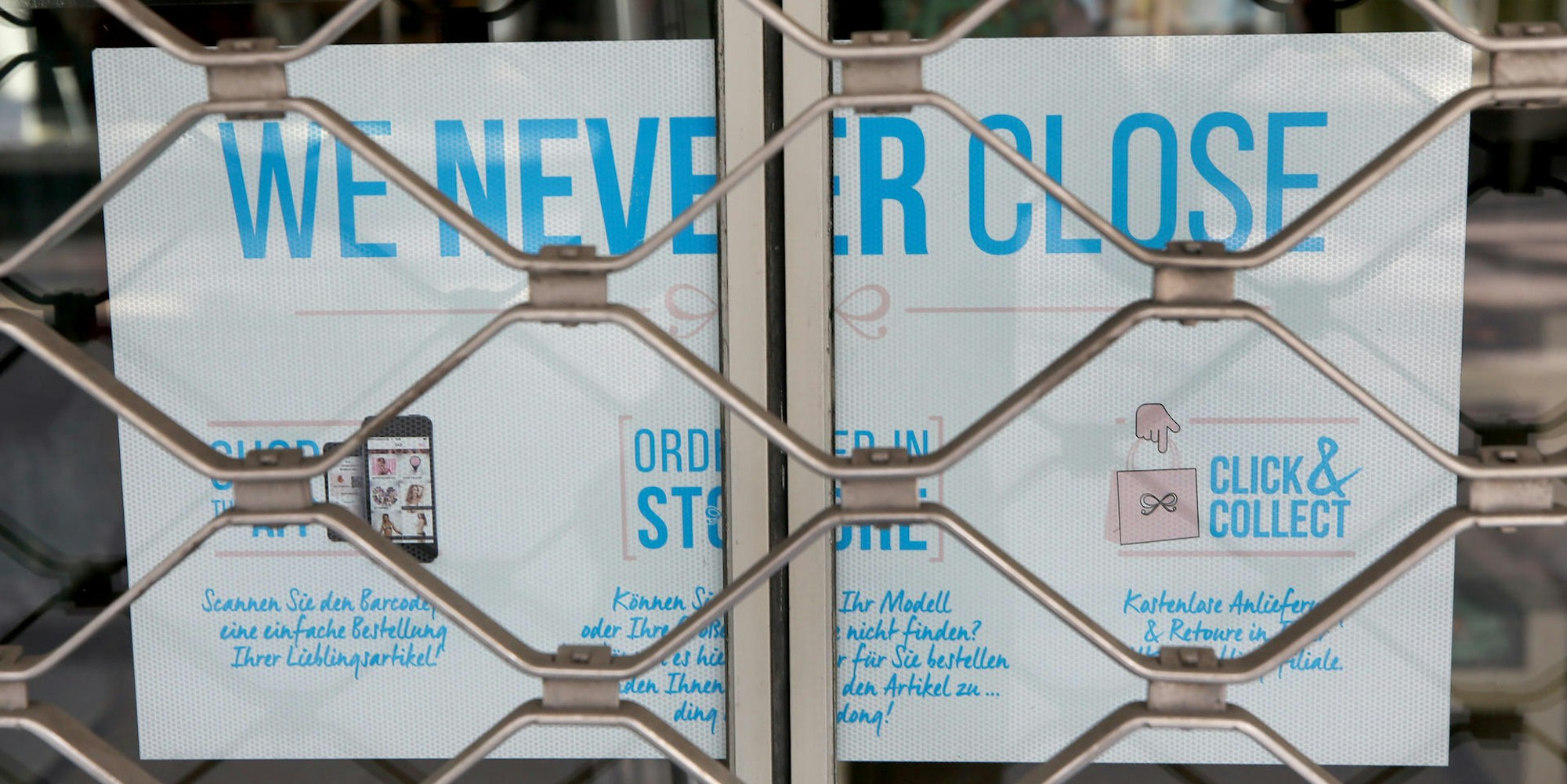 Geschlossenes Geschäft Handel