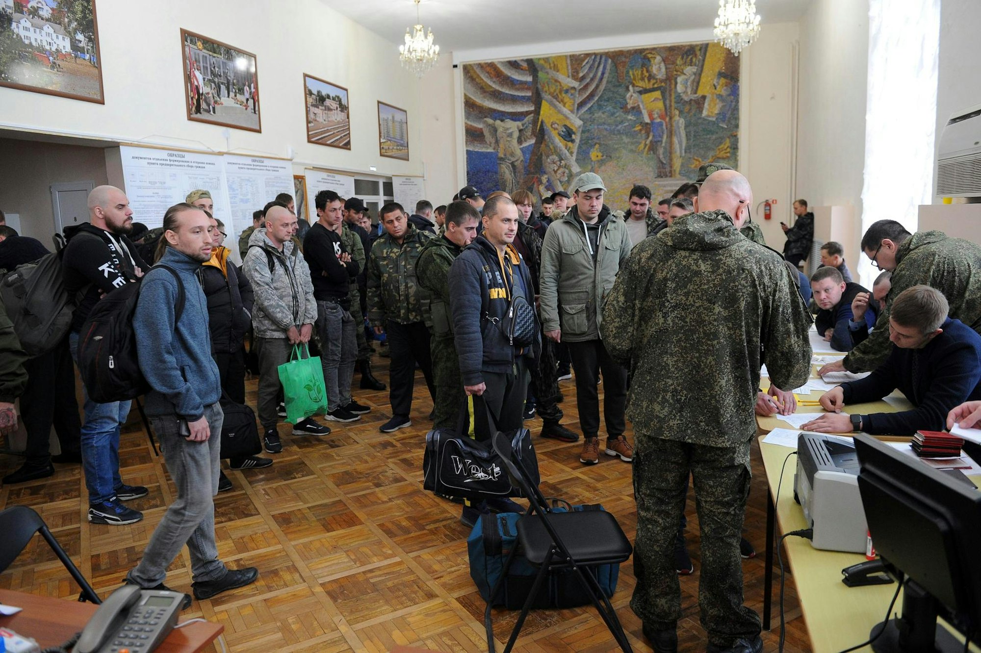 Russische Soldaten Teilmobilmachung