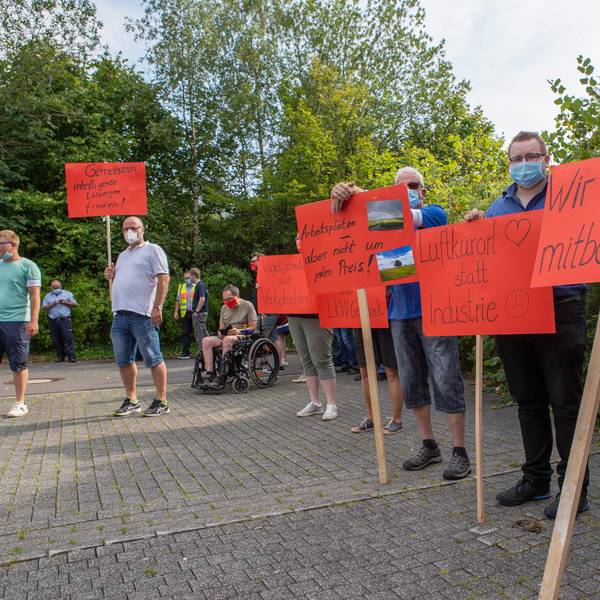 Protestaktion in Nümbrecht