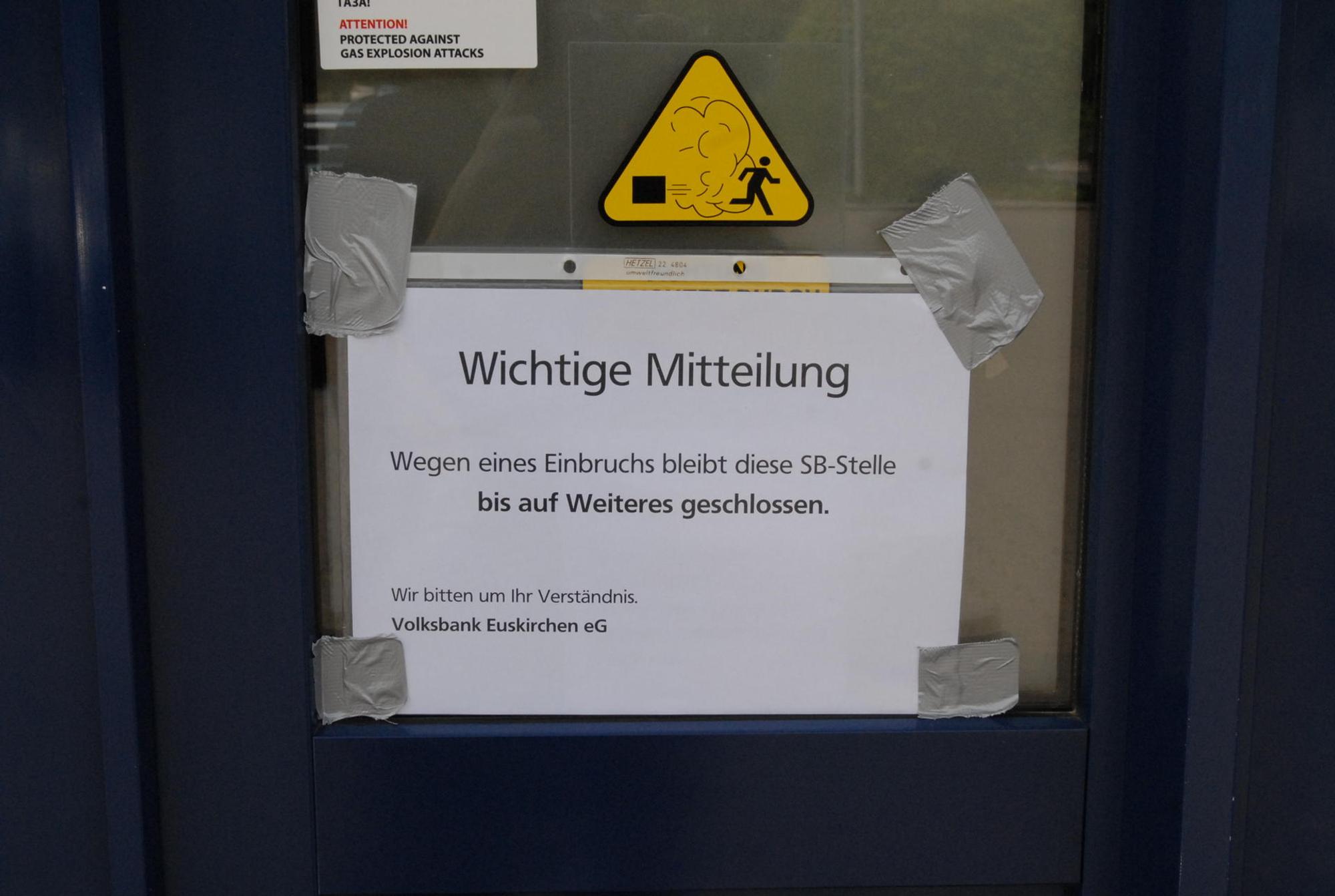 Volksbank Euskirchen einbruch