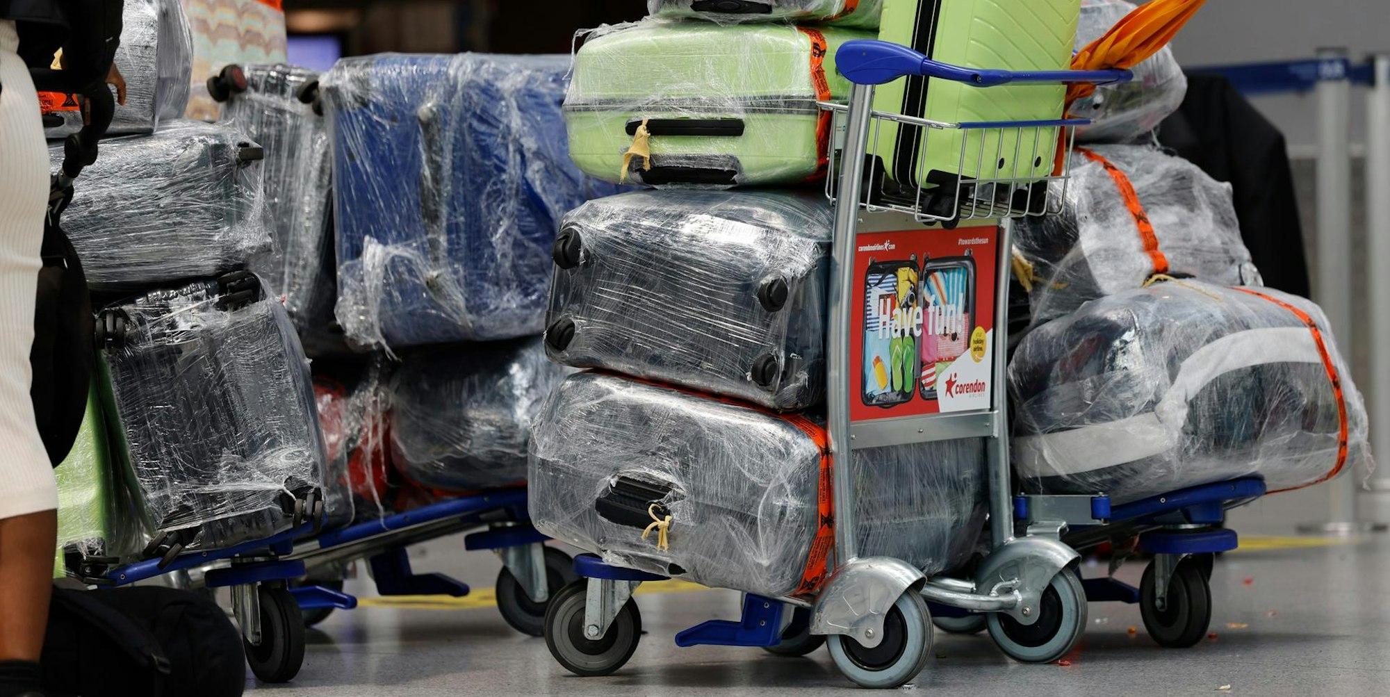 Koffer am Airport Düsseldorf