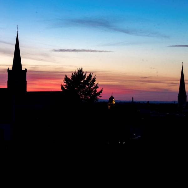 Euskirchener Kirche Sonnenuntergang