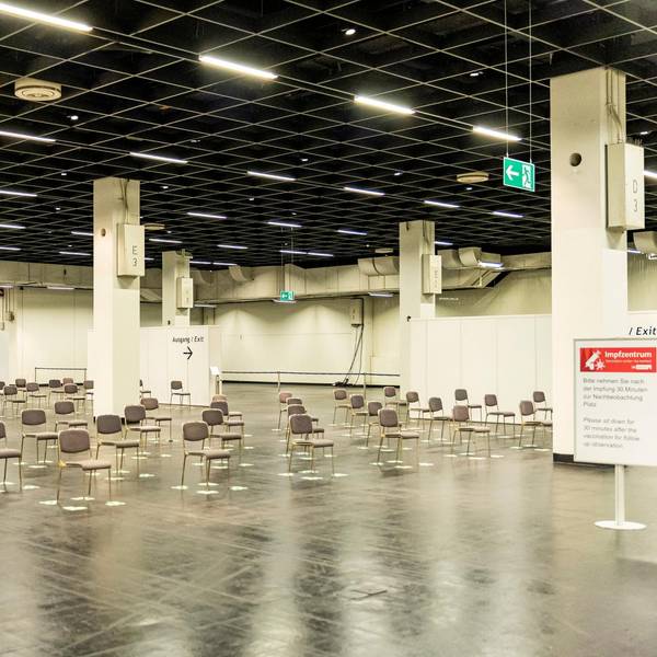 Impfzentrum Wartebereich