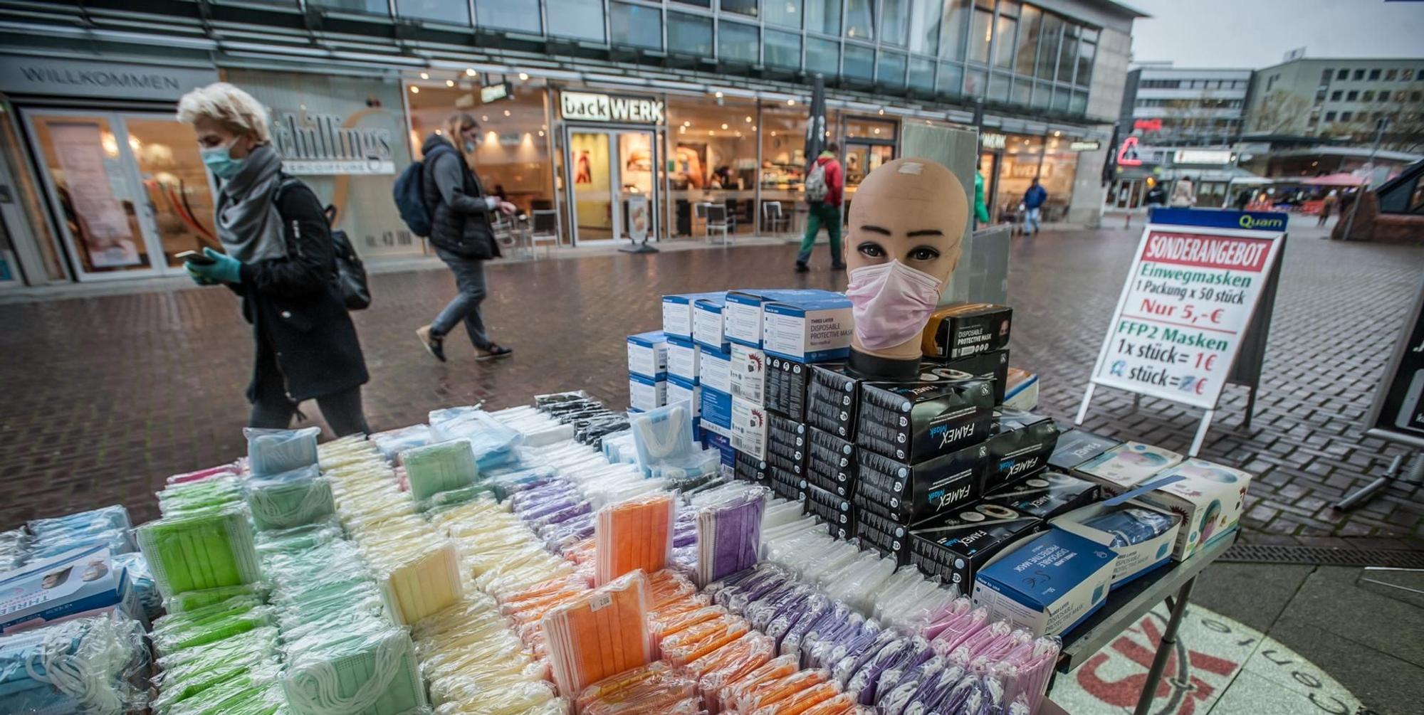 Masken Leverkusen Symbolbild Corona