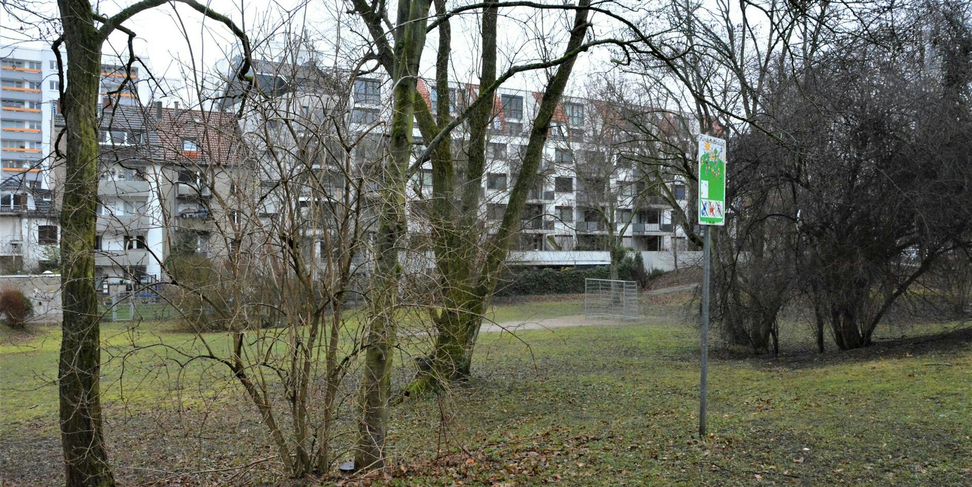 Grünfläche am Rand von Marienburg