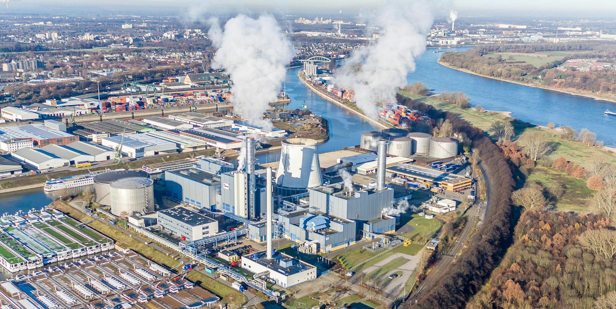 Rhein-Energie Heizkraftwerk Niehl 3 in Köln Niehl