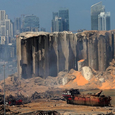 Explosion in Beirut afp