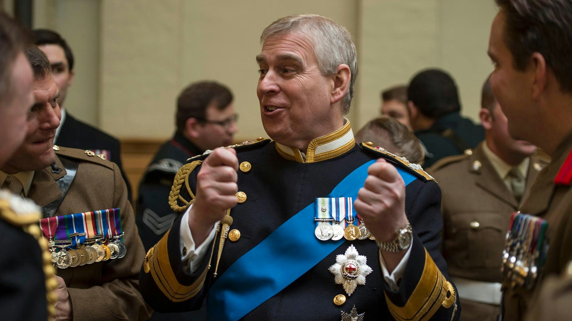 Prinz Andrew bei einem Empfang.