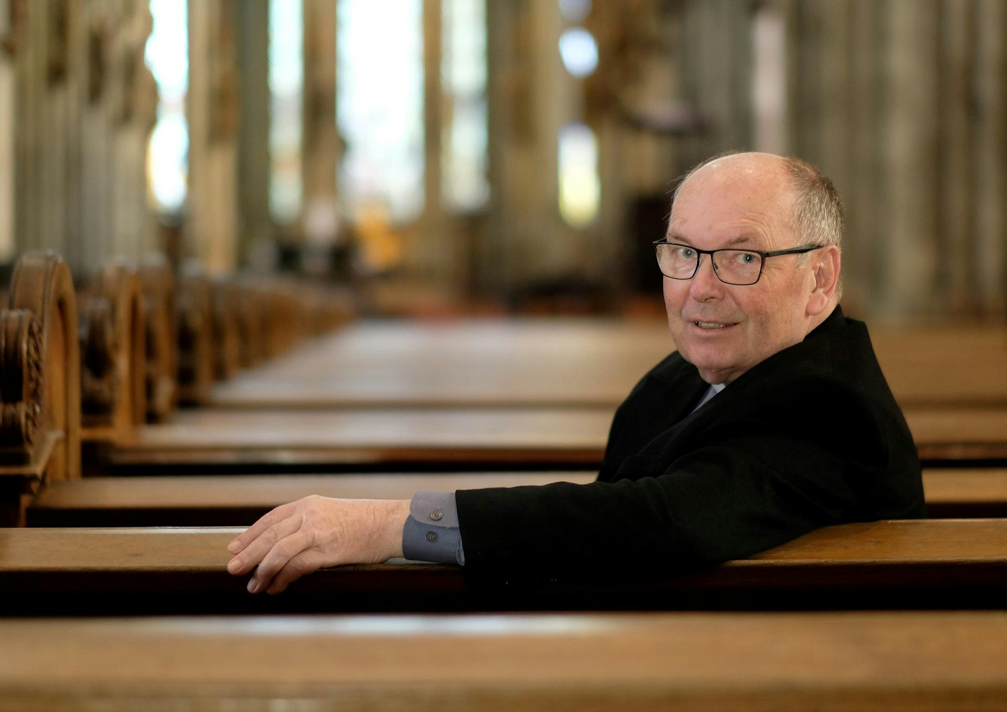 Domprobst auf der Bank