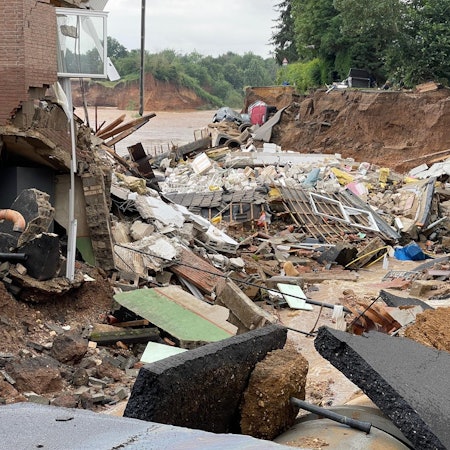 Erftstadt-Blessem Haus zerstört