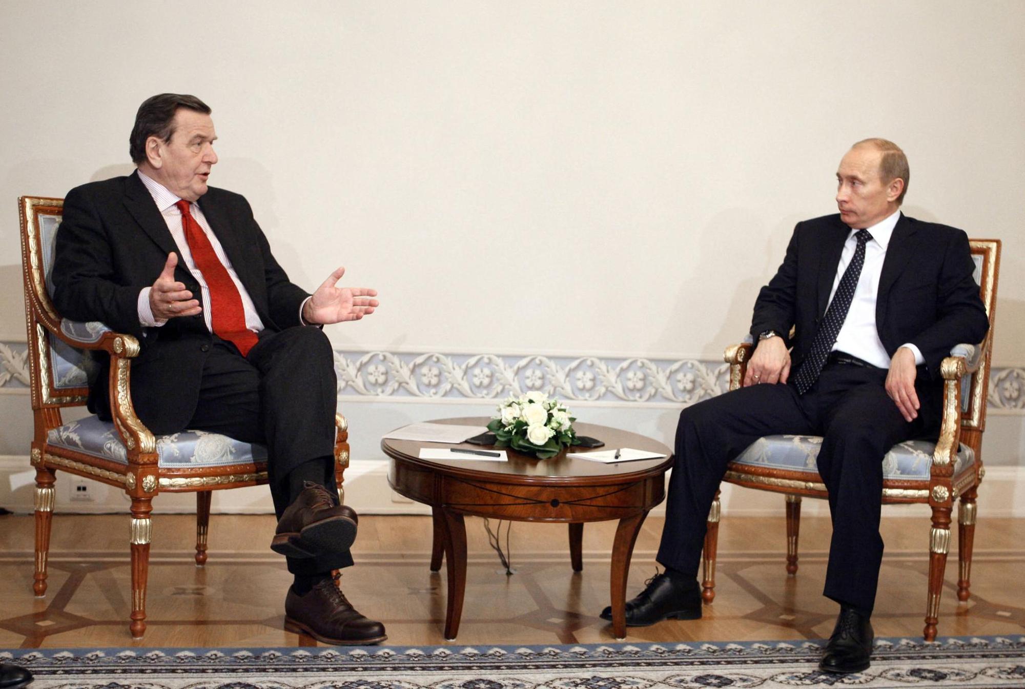 Gerd S mit Freund Putin afp