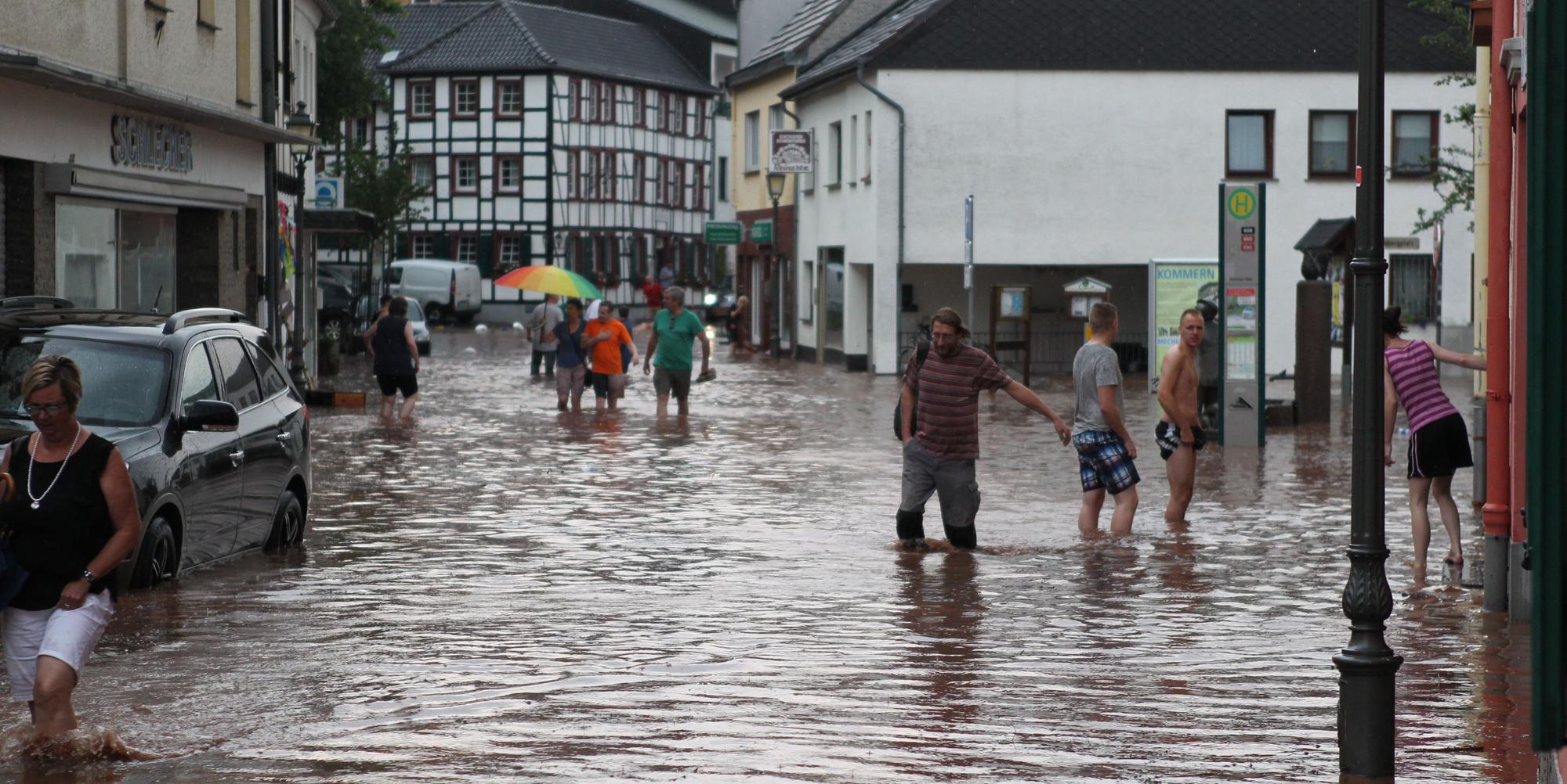 Unwetter-Einsatz in Kommern