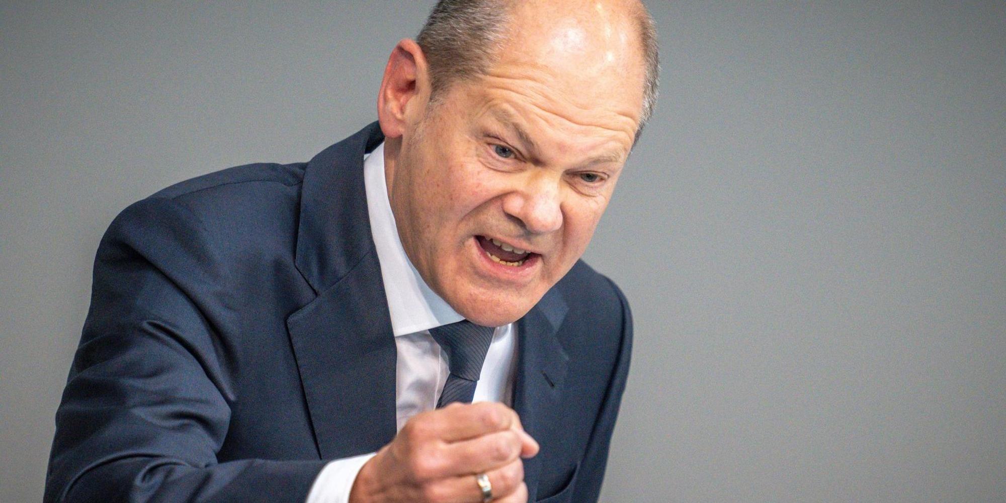 Scholz Debatte sauer