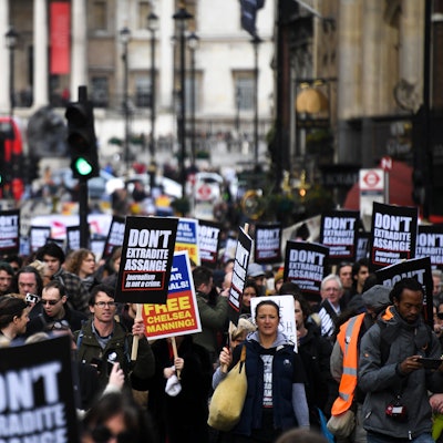 Assange-Demo London