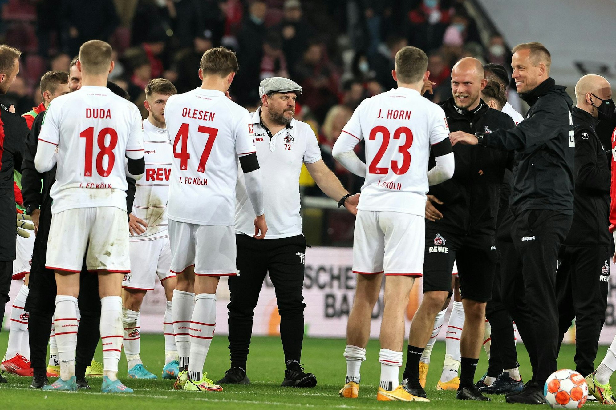 Baumgart mit seinen Spielern