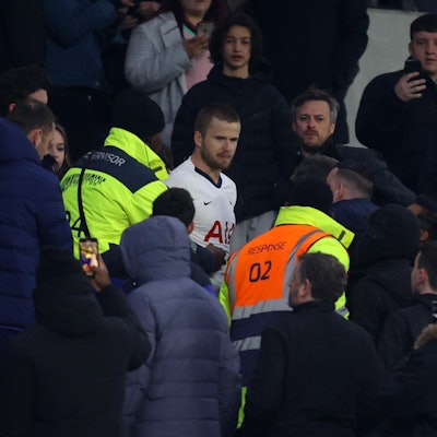 Eric Dier auf der Tribüne
