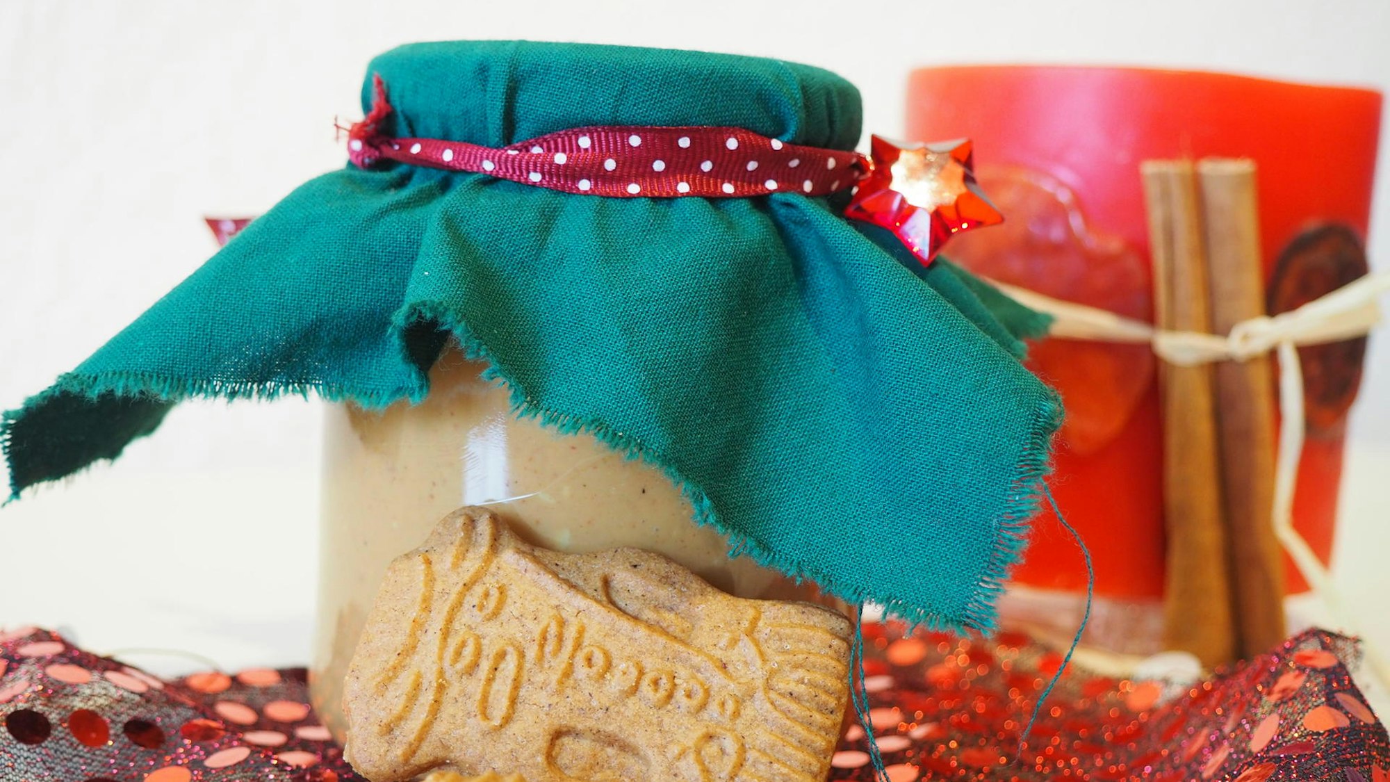 Spekulatiusaufstrich im Glas