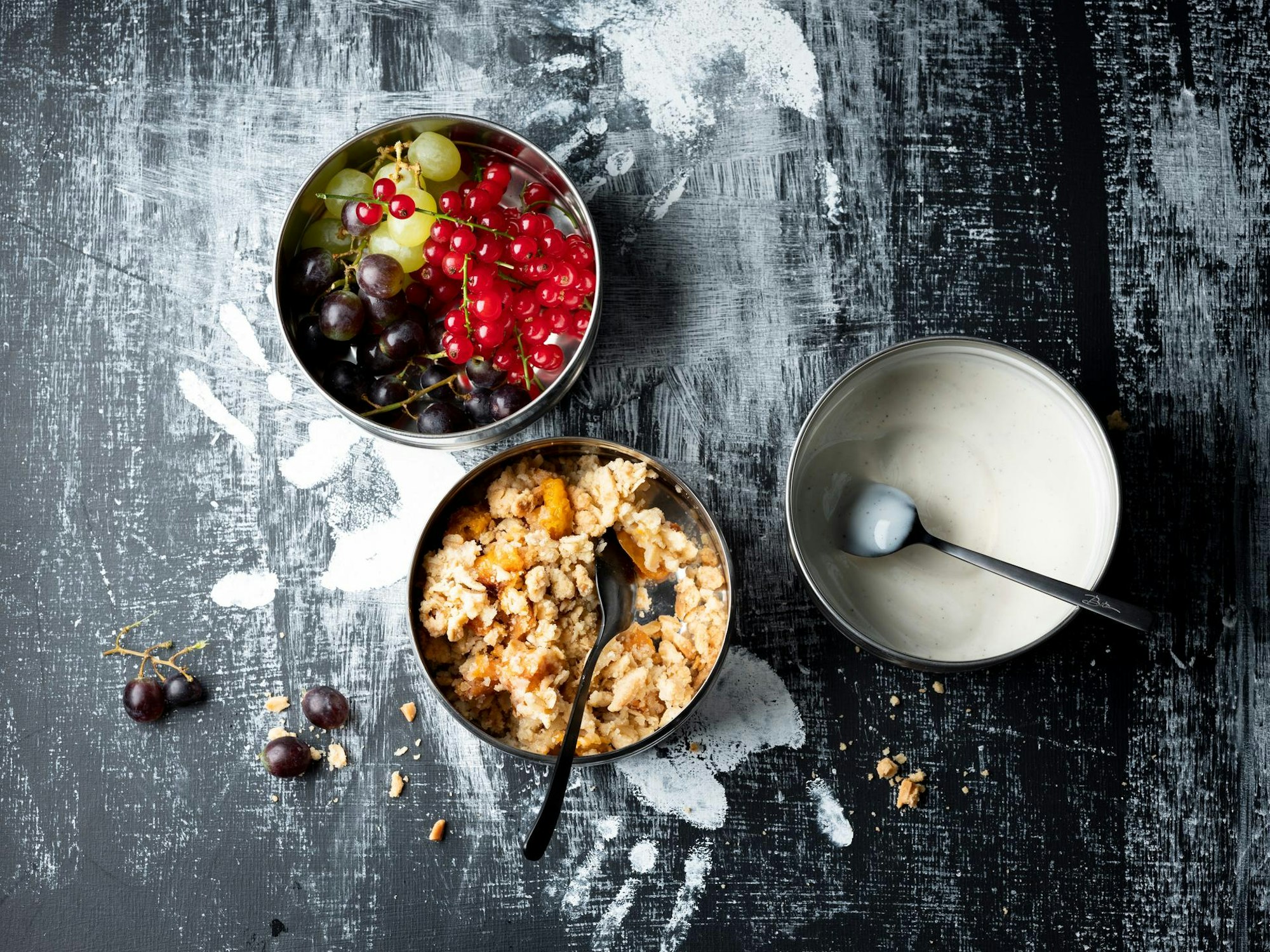 Rezepte fürs Pausenbrot Crumble Rüther