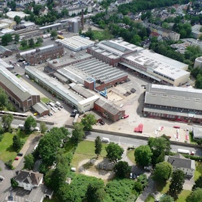 Luftaufnahme Leskanpark Waltherstraße