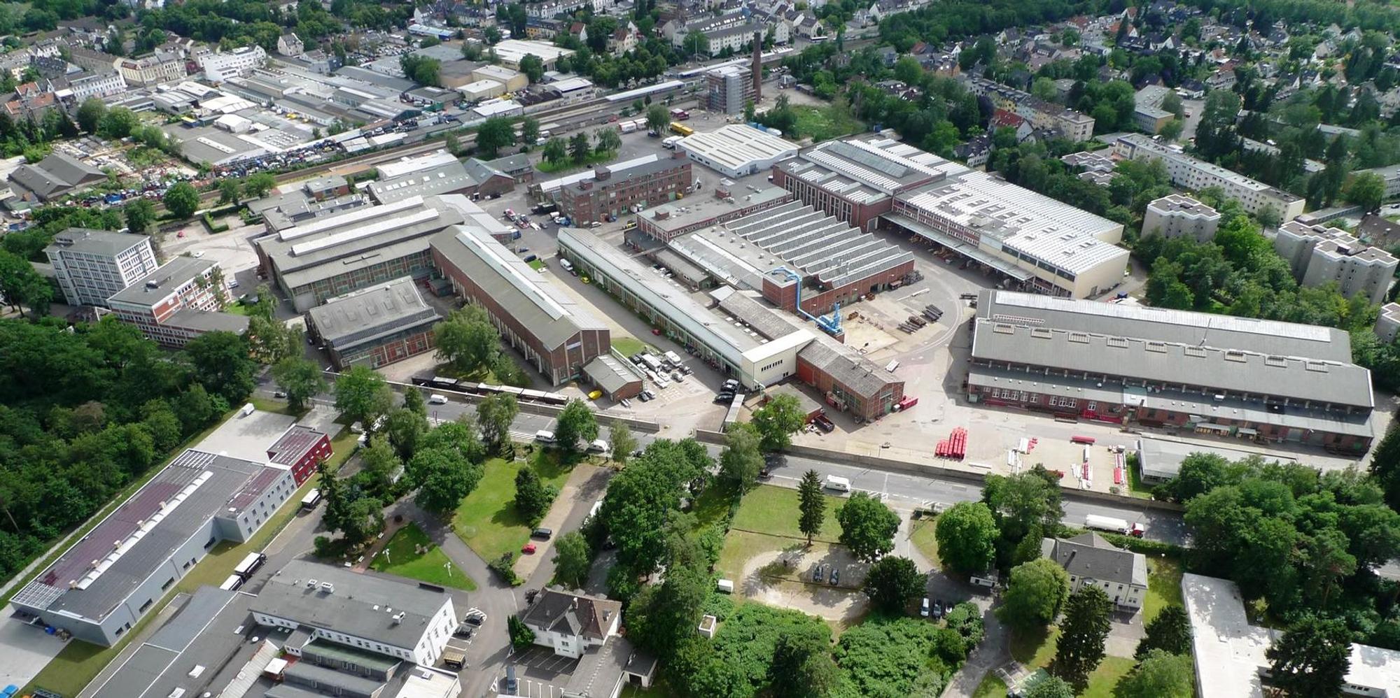 Luftaufnahme Leskanpark Waltherstraße