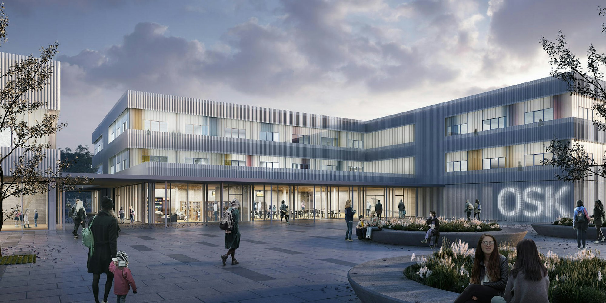 sues Offene Schule Köln OSK Visualisierung Hausmann Architekten