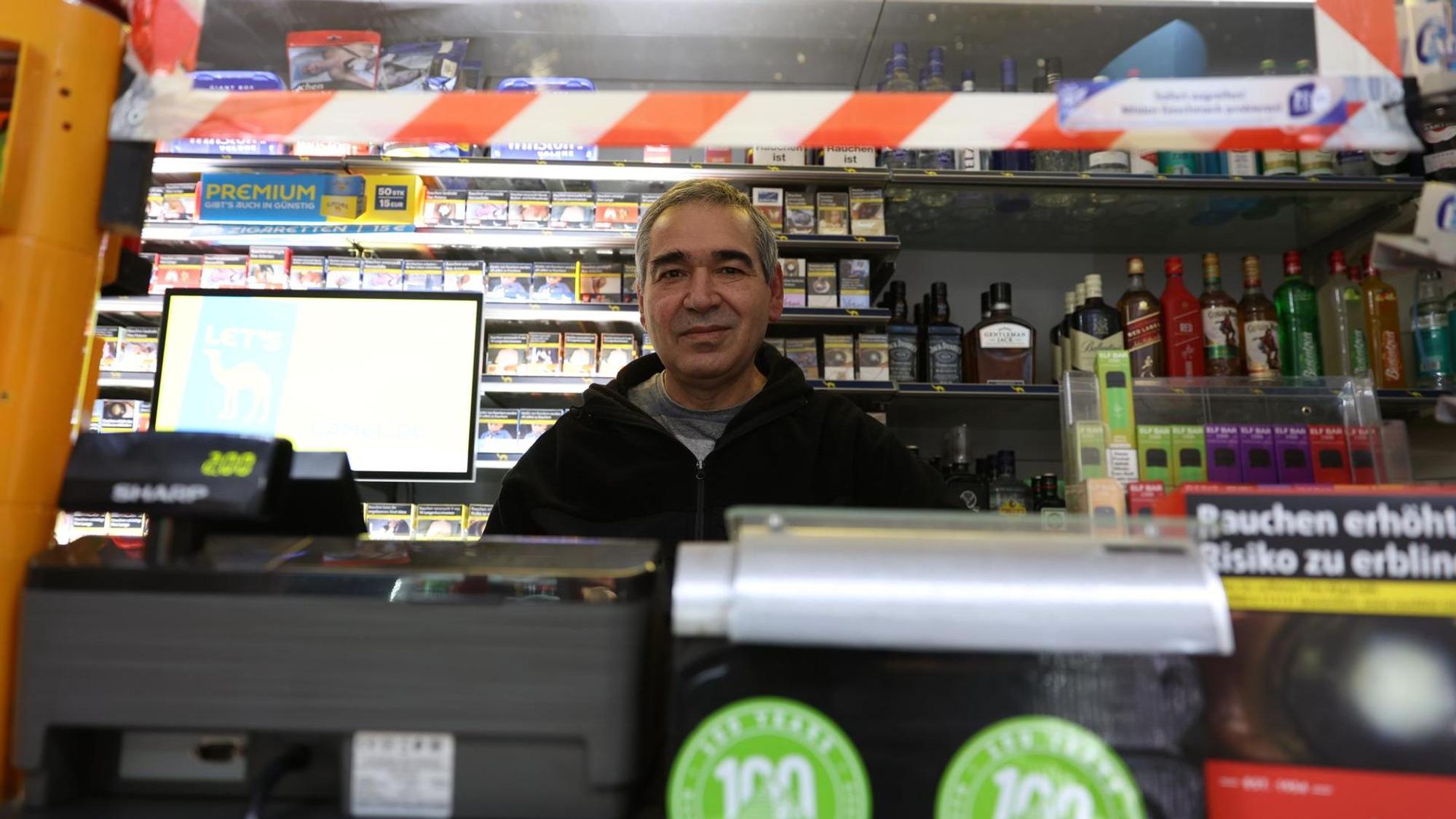 Kioskbetreiber Mohamed Bero an der Zülpicher Straße