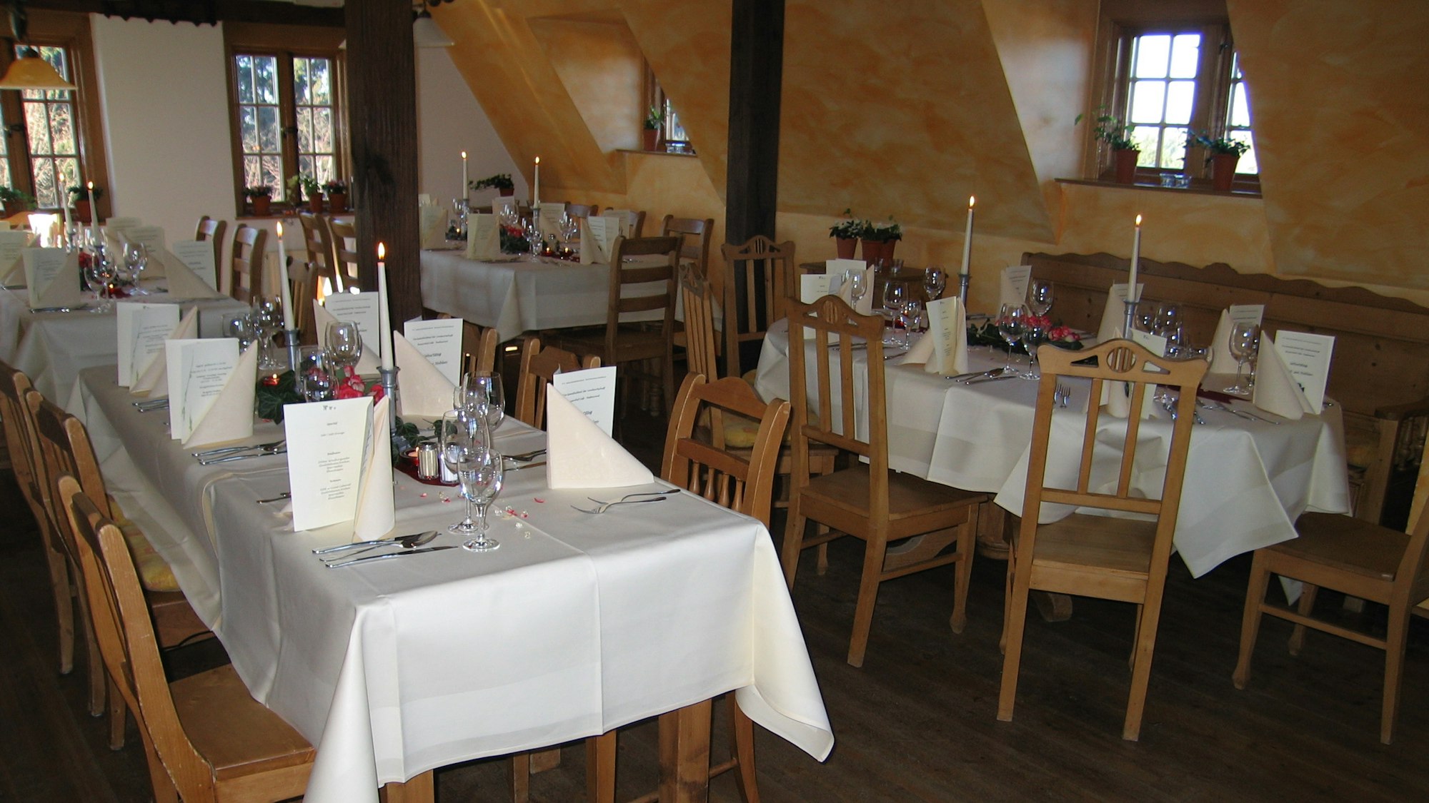 Der Speisesaal auf dem Hielscher Hof.