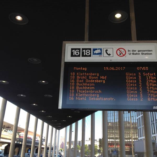 Linie 16 verspätet