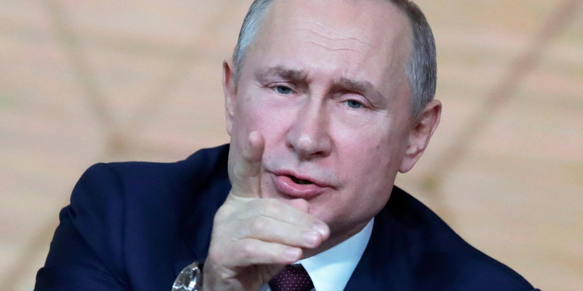 Wladimir Putin Geste