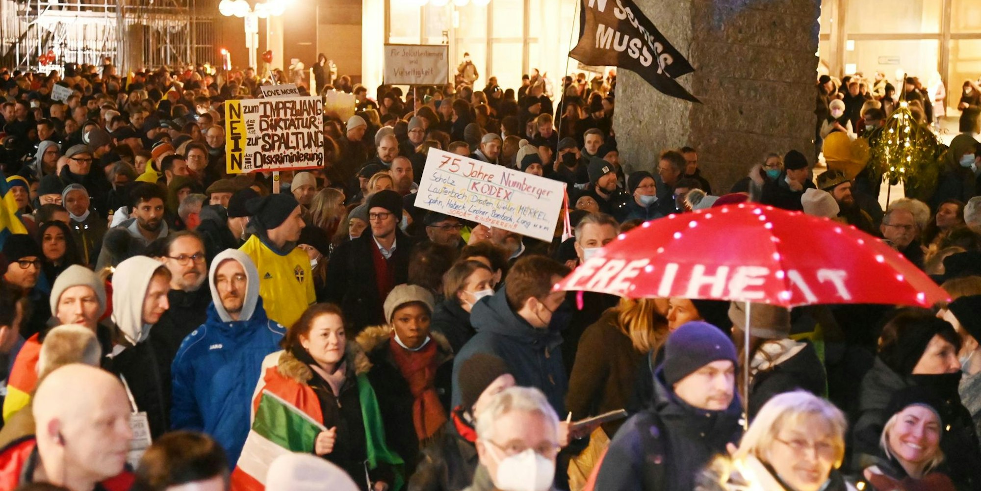 Demo Impfgegner Montagsspazierga