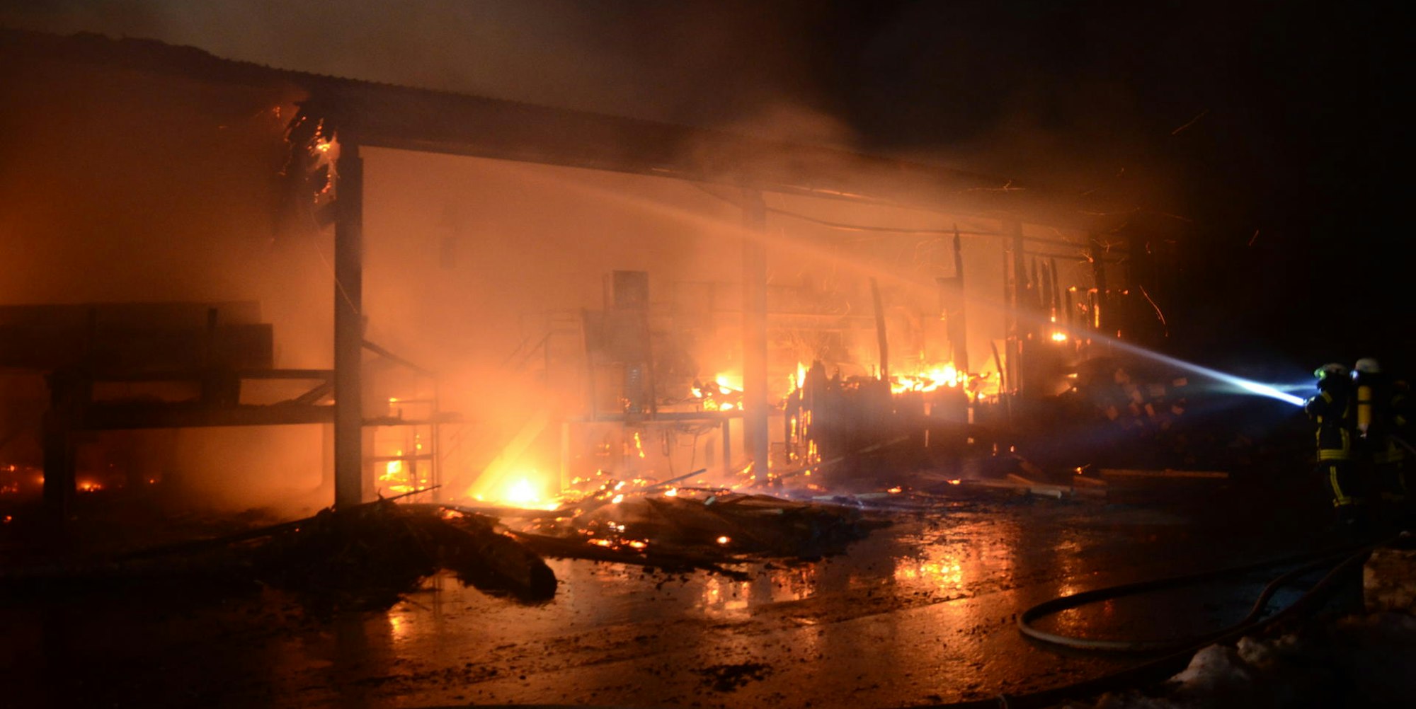 Brand im Sägewerk in Harperscheid