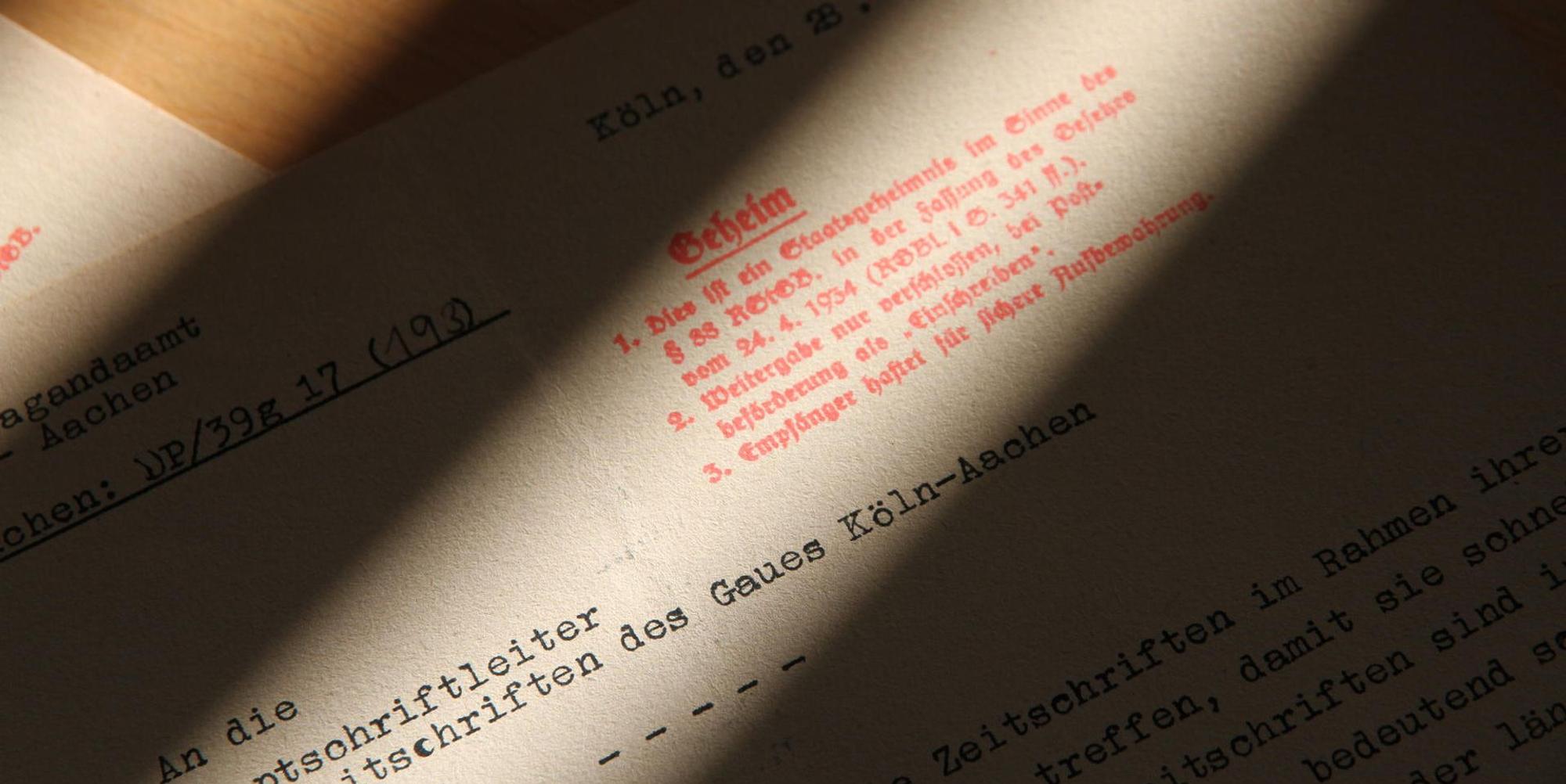 Instruktionen Reichspropagandaministerium