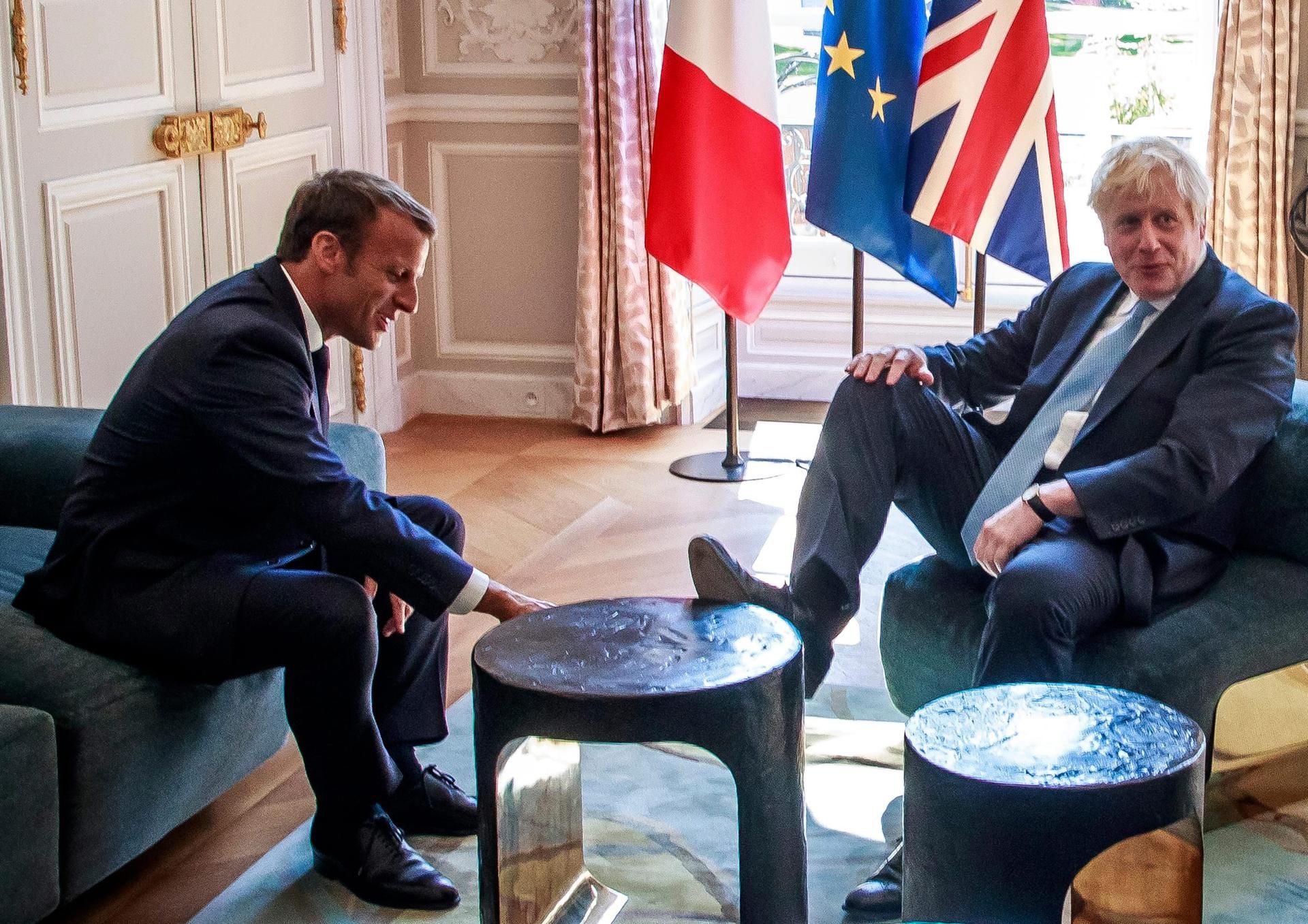Boris Johnson Emmanuel Macron