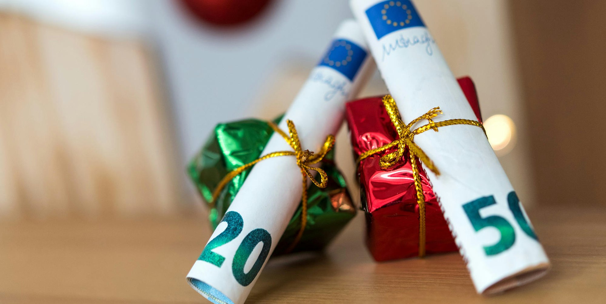 Geld verschenken Weihnachten