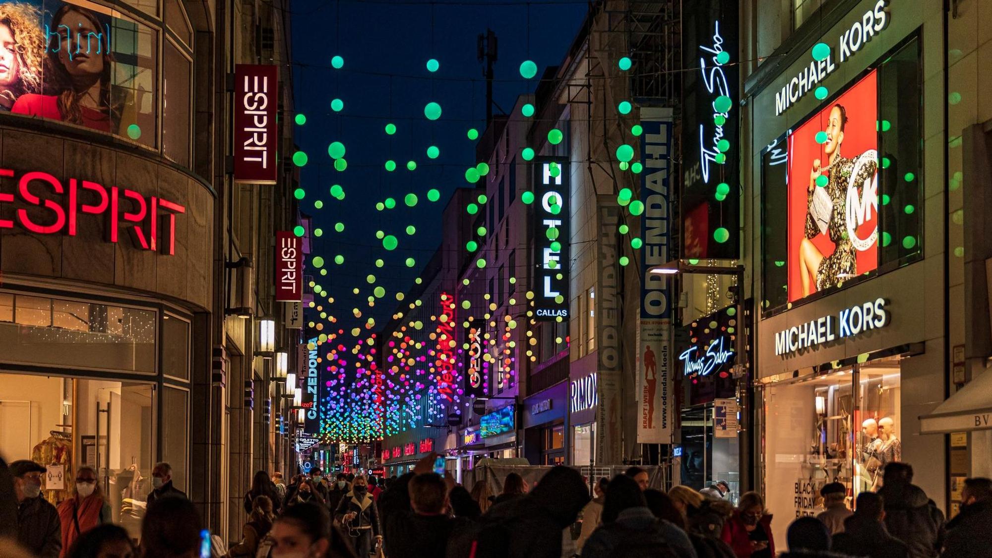 Weihnachtsbeleuchtung Hohe Straße 2021