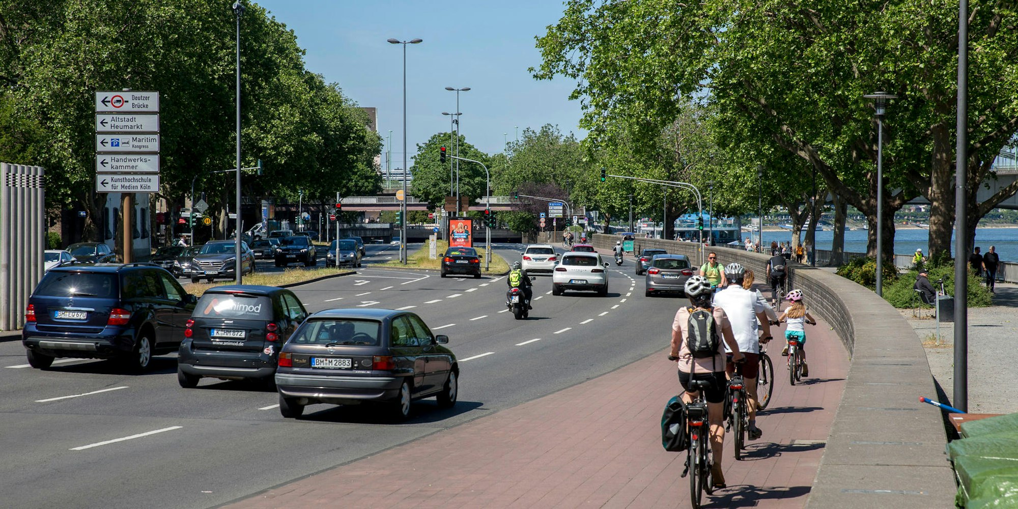 Radweg Rheinuferstraße