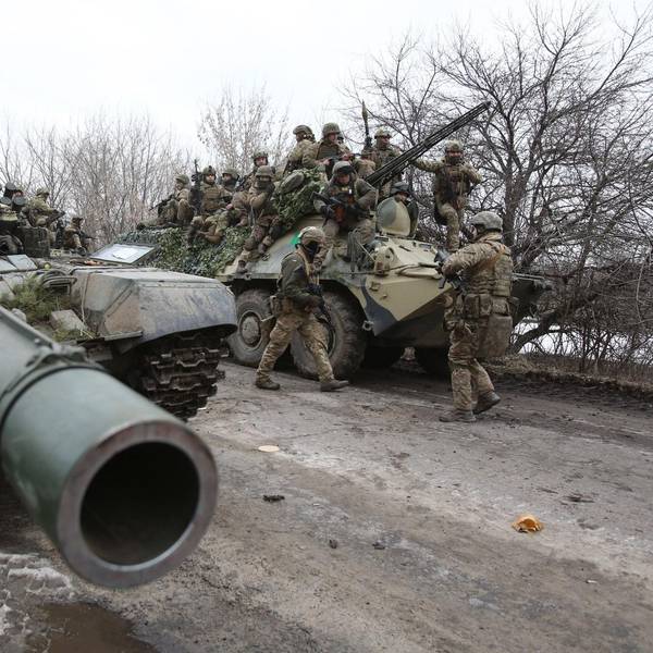 Russland Panzer Truppen Lugansk