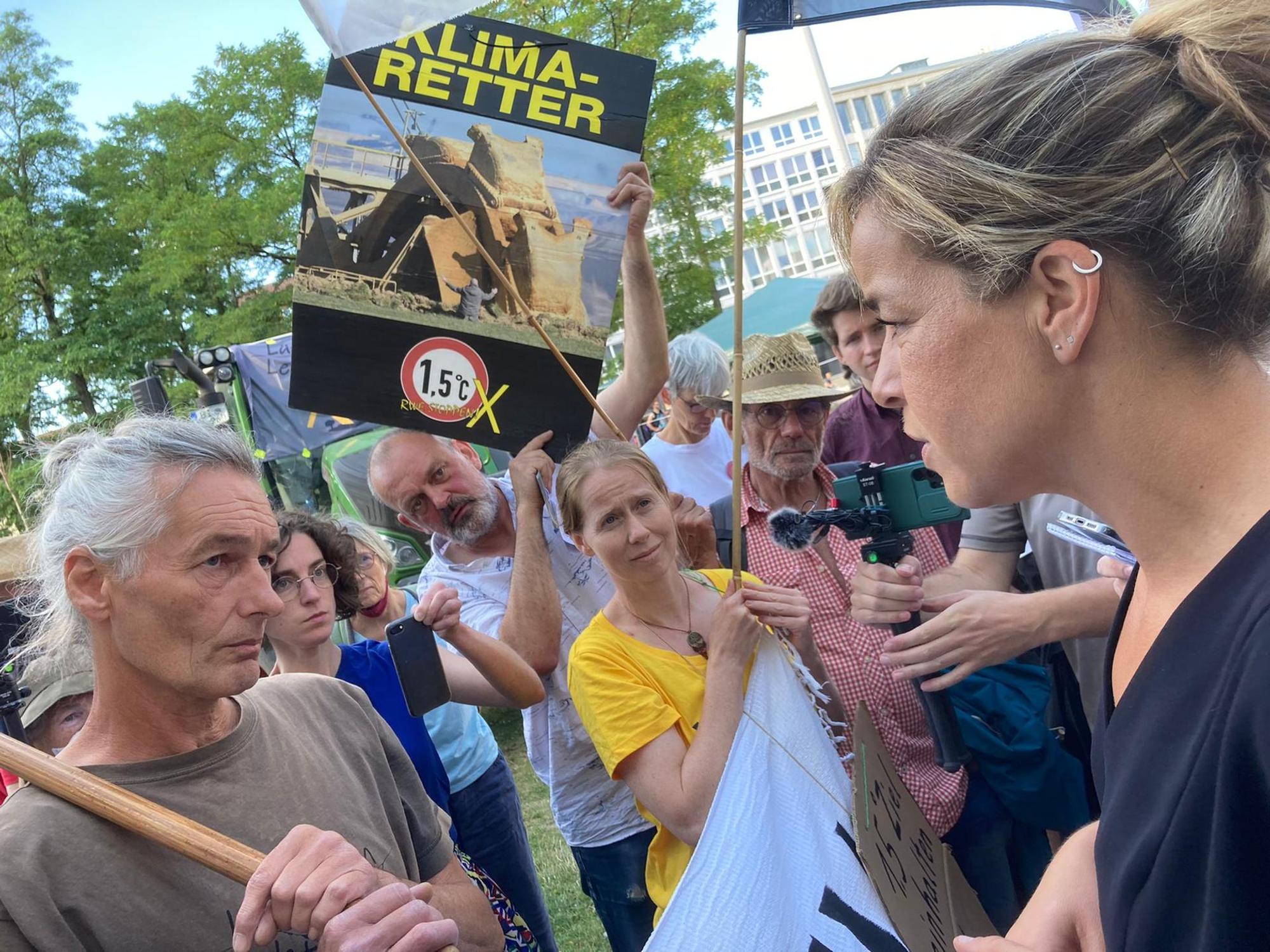 Grüne Parteitag Protest Voogt 1