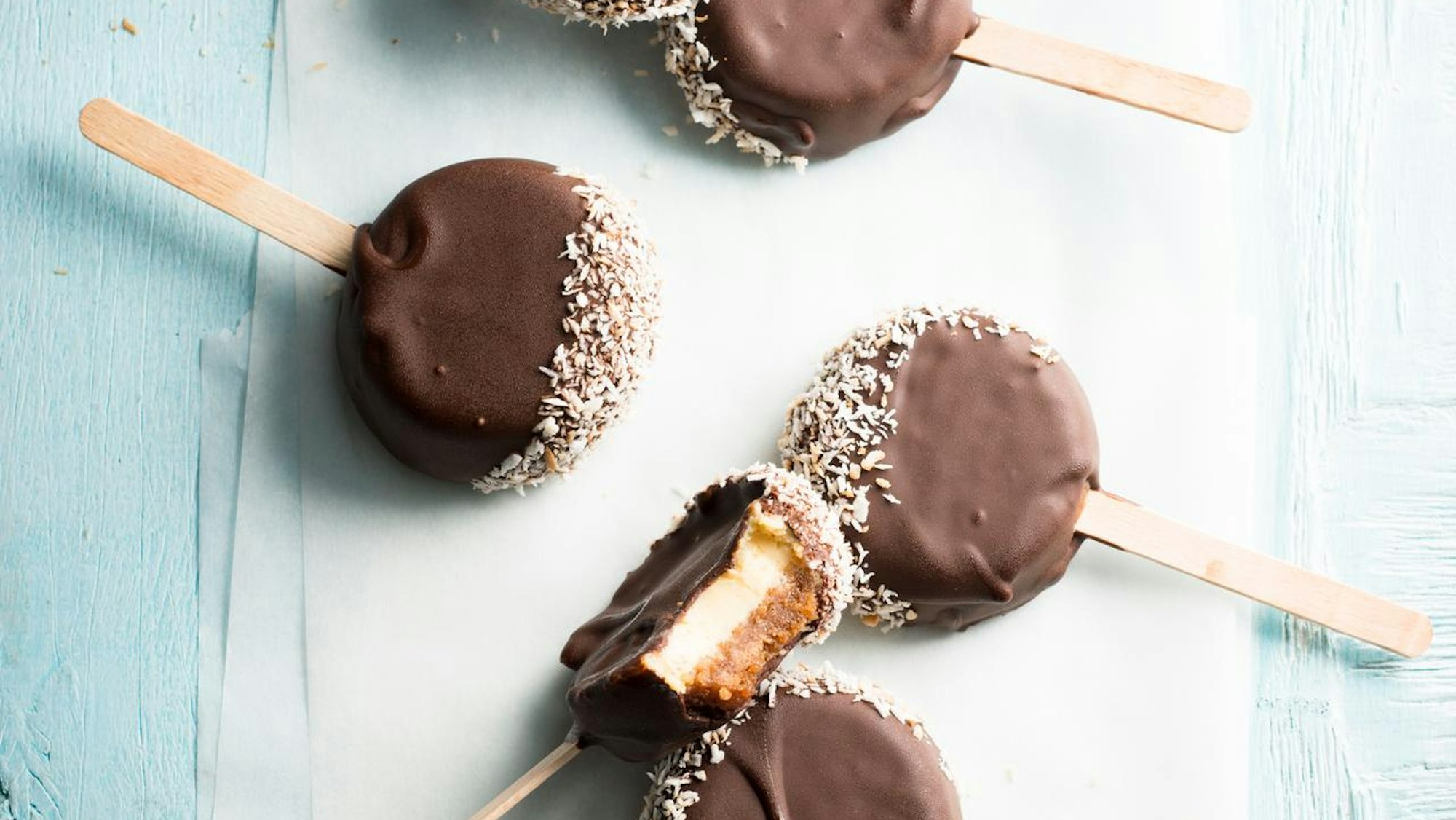 Key-Lime-Pie am Stiel