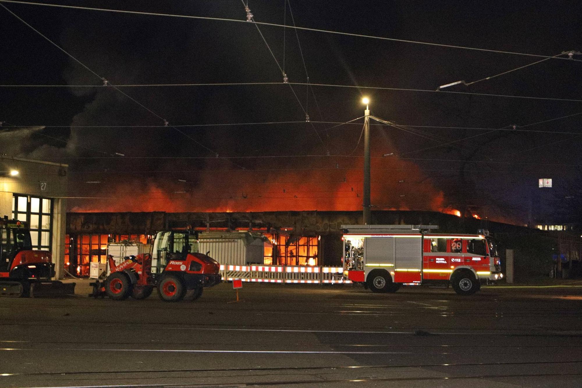 Düsseldorf Brand Rheinbahn