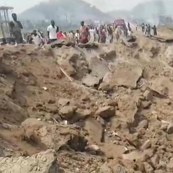 Explosion in Ghana Krater 210122