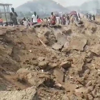 Explosion in Ghana Krater 210122