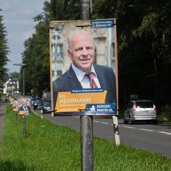 Wahlplakat Bergisch Gladbach