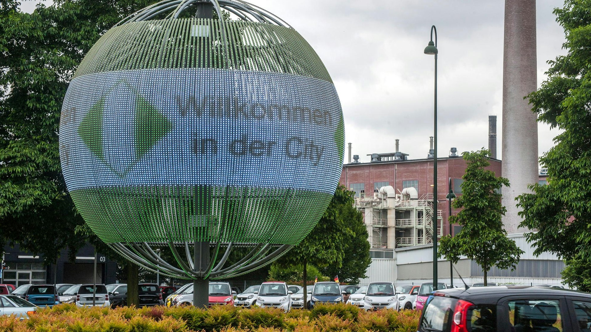 Die „Leverkugel“ in Wiesdorf