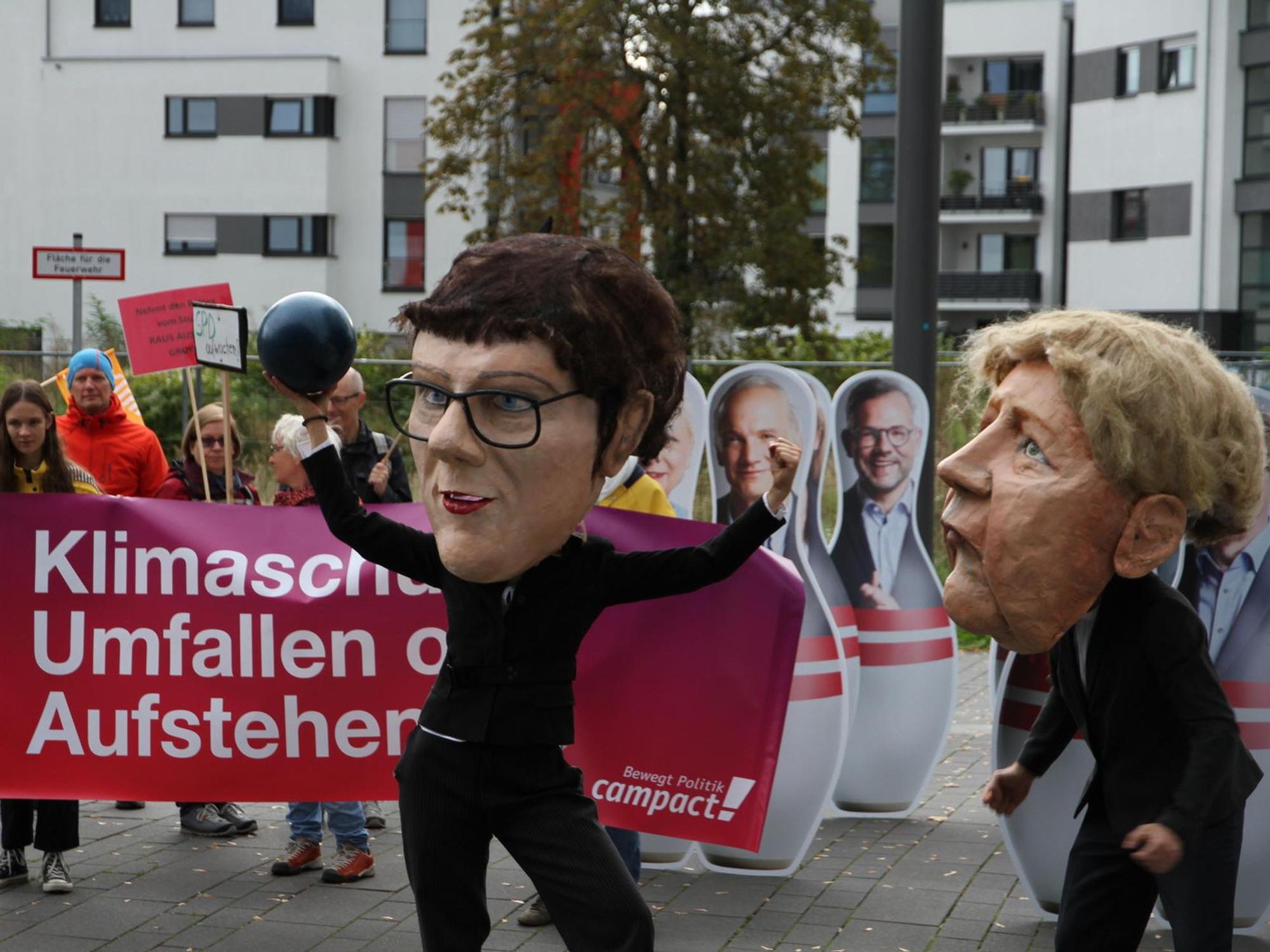 Demo Troisdorf AKK Merkel