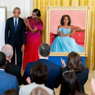 Obamas Porträts Enthüllung