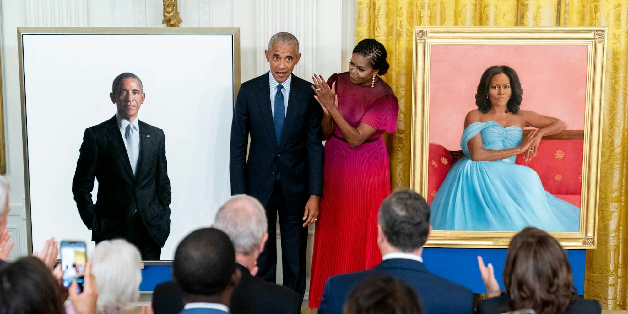 Obamas Porträts Enthüllung